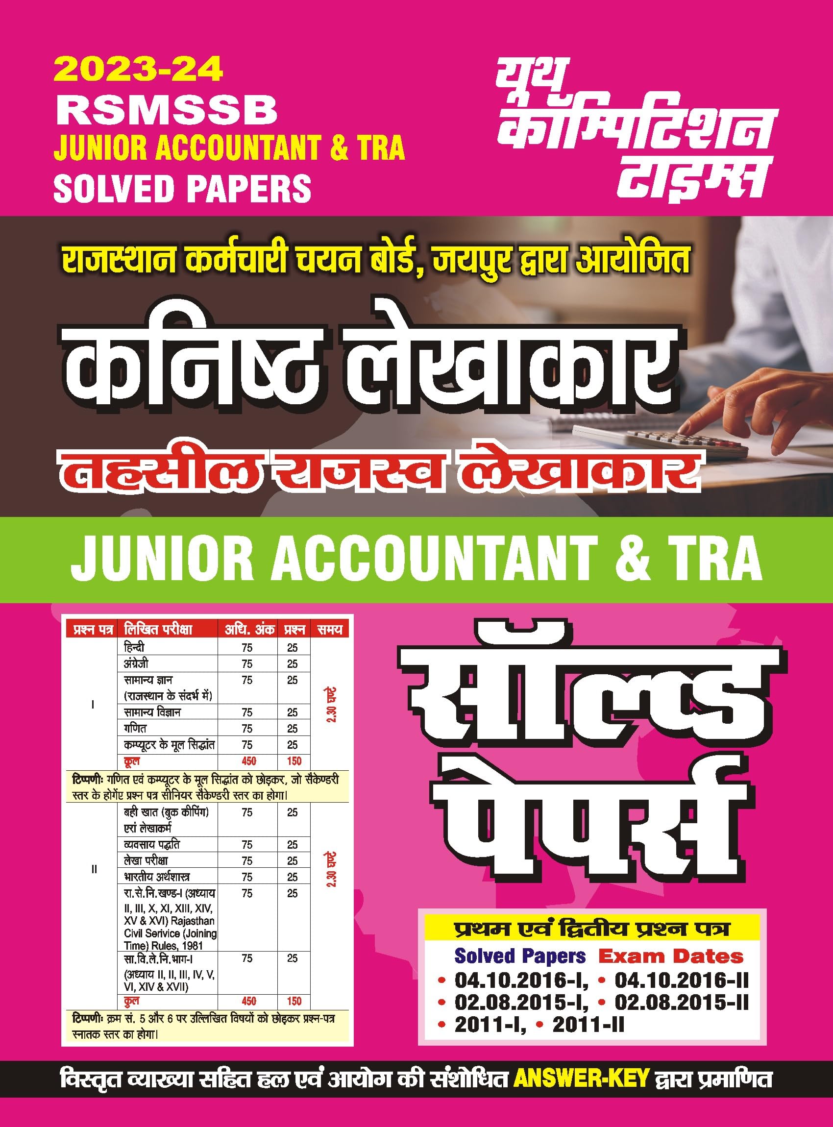 RSMSSB Junior Accountant & TRA Solved Papers (202324)
