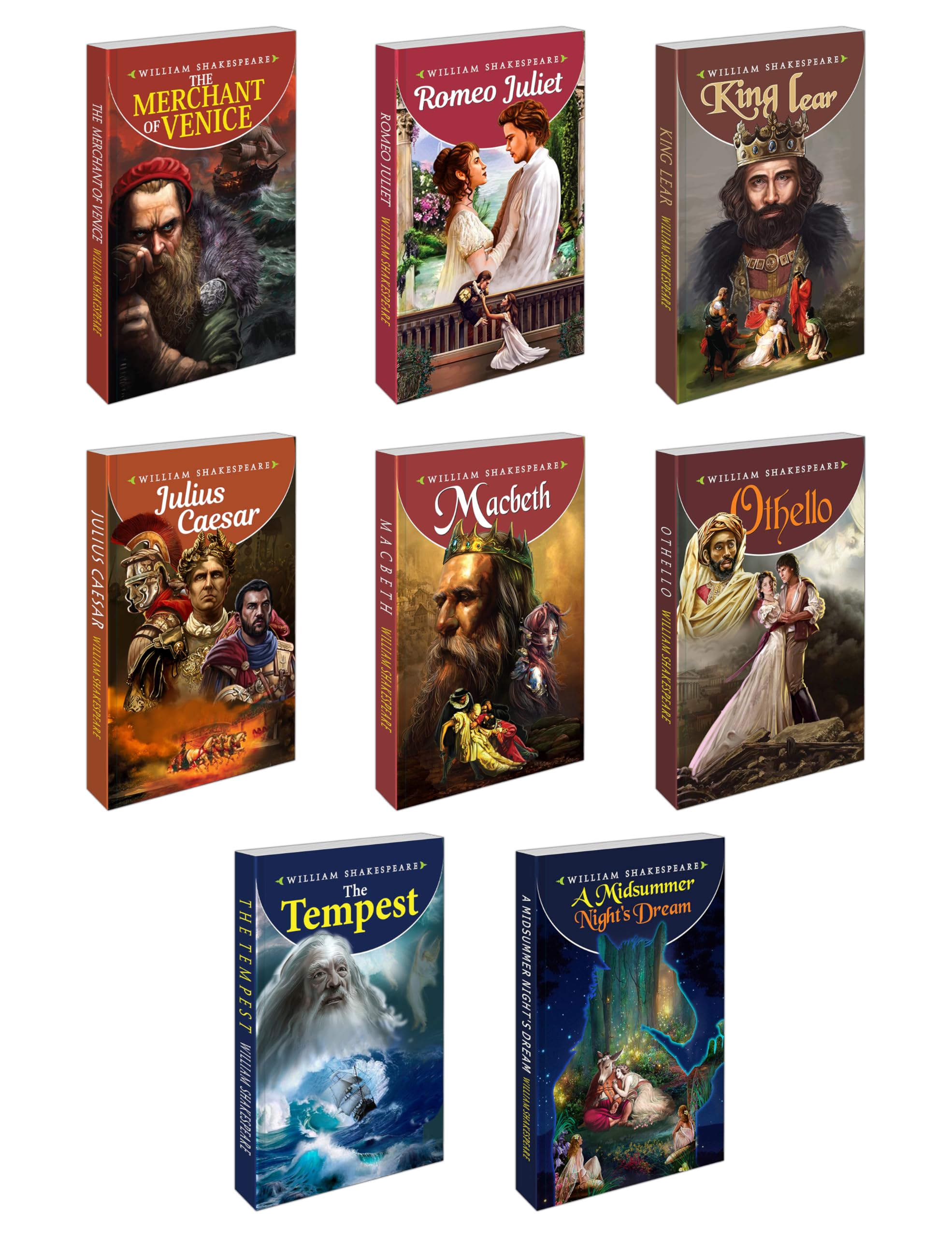 Shakespeare AllTime Great Classics Complete Combo | Set Of 8 Books