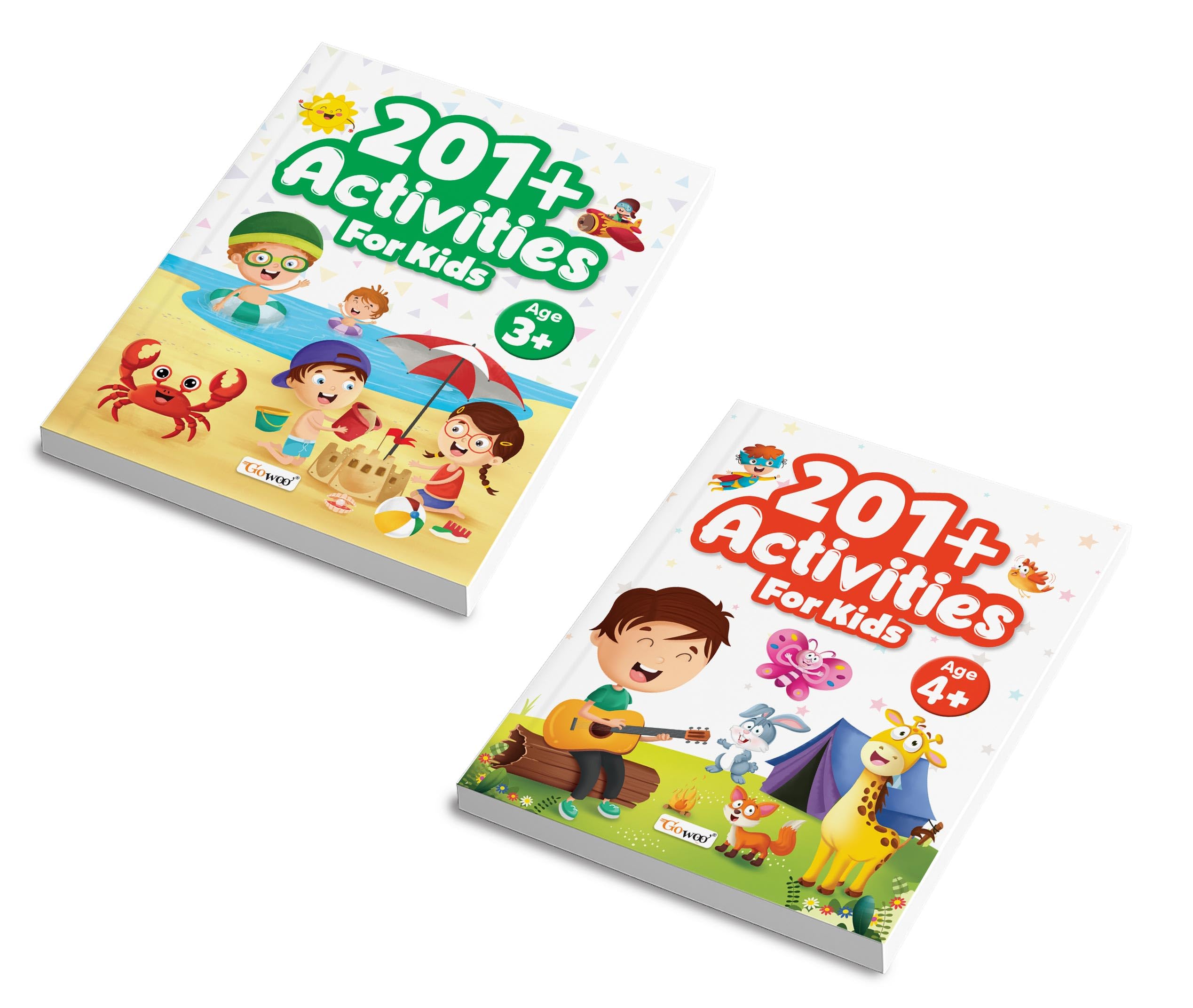 201+ Activities for Kids Age 3 and 4+ : engaging activity books for preschoolers, kids puzzle and games book set, brainboosting