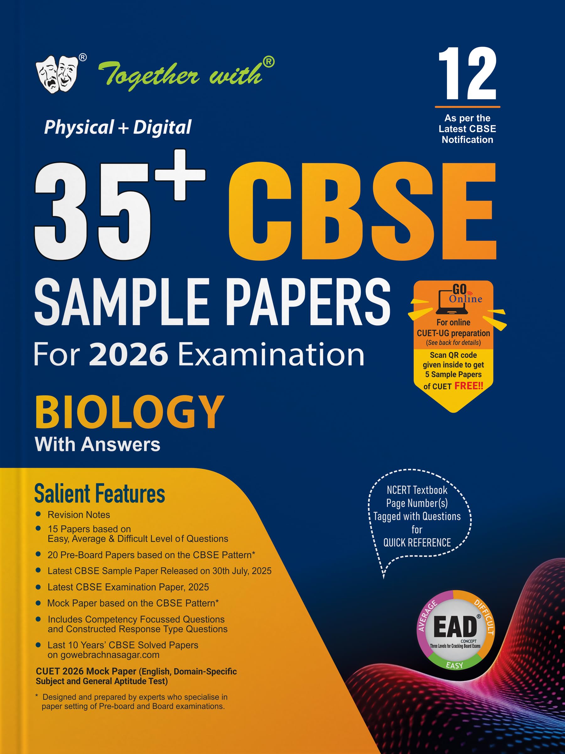 Together With 35+ Cbse Sample Papers Class 12 Biology For 2026 Board Exam | Ead Series In Physical + Digital Edition Includes So