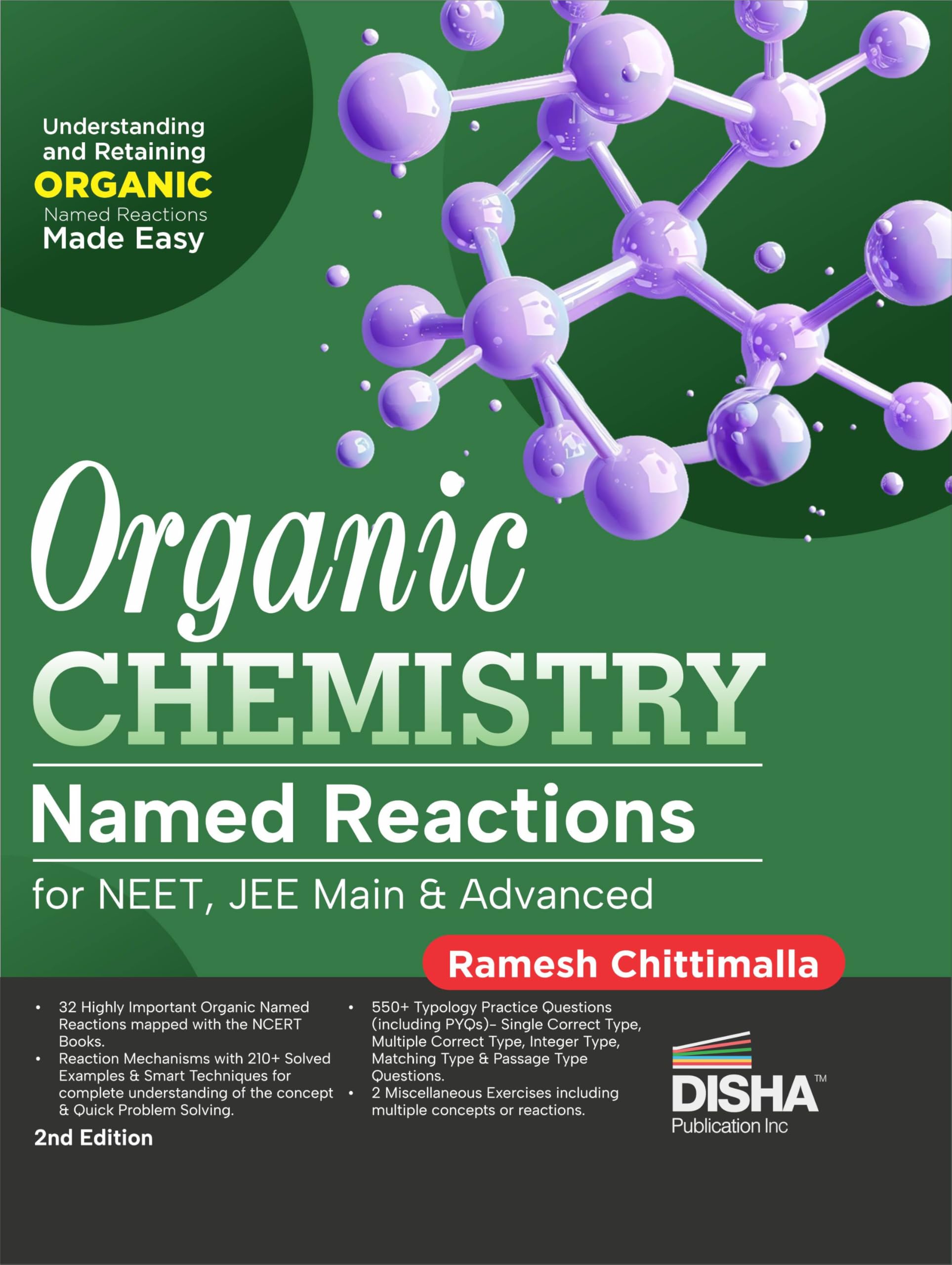 Organic Chemistry Named Reactions For Neet, Jee Main & Advanced 2Nd Edition | Reaction Mechanisms, Previous Year Questions Pyqs,
