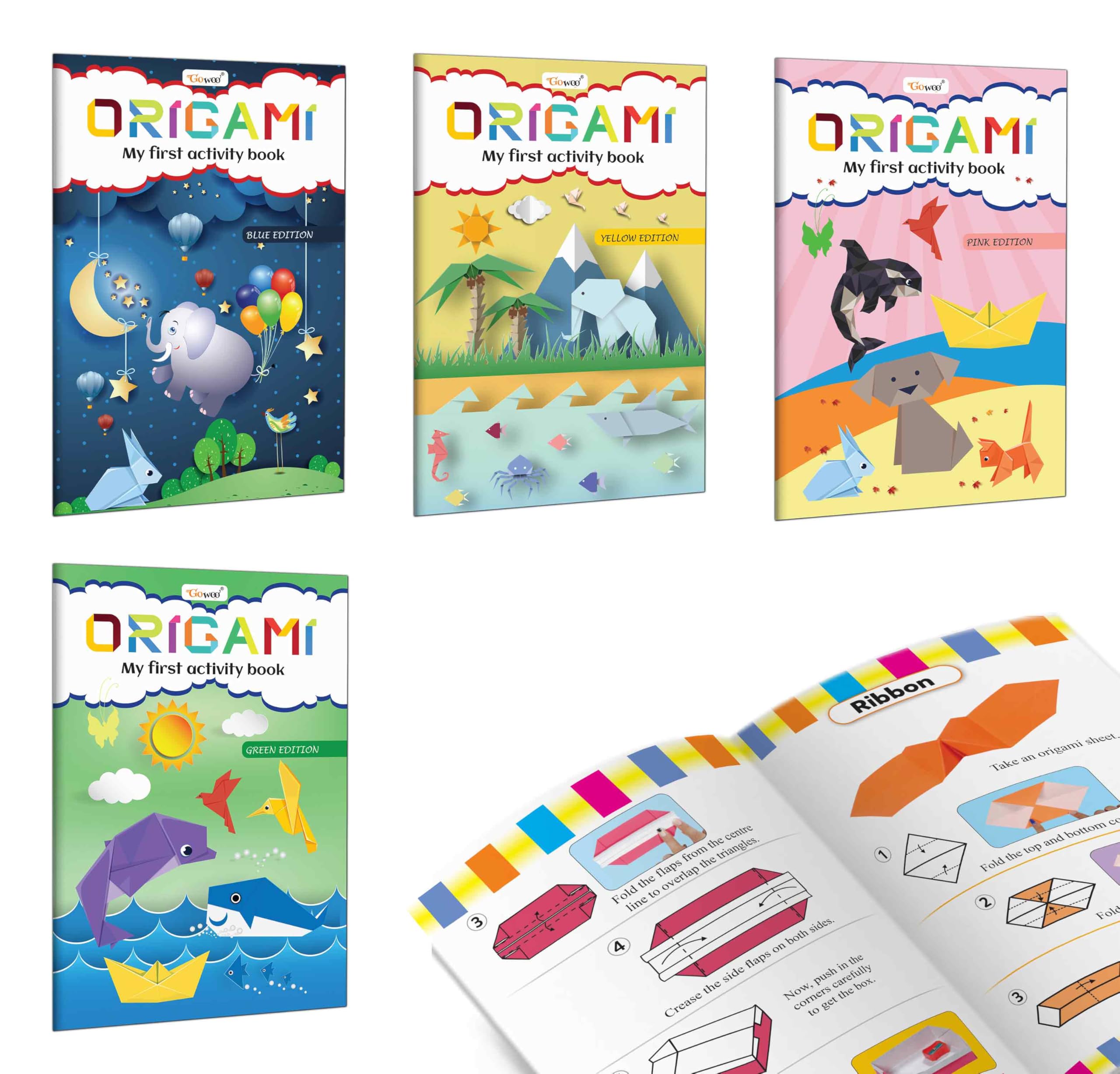 My First Activity Book  Origami (Blue, Yellow, Pink and Green Edition) : fun creative folding for toddlers, educational art an