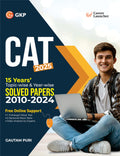 GKP CAT 2025 | Solved Papers 20102024 | 15 Years Topic & Year Wise Questions with Free Online Support | Best CAT Preparation Gu