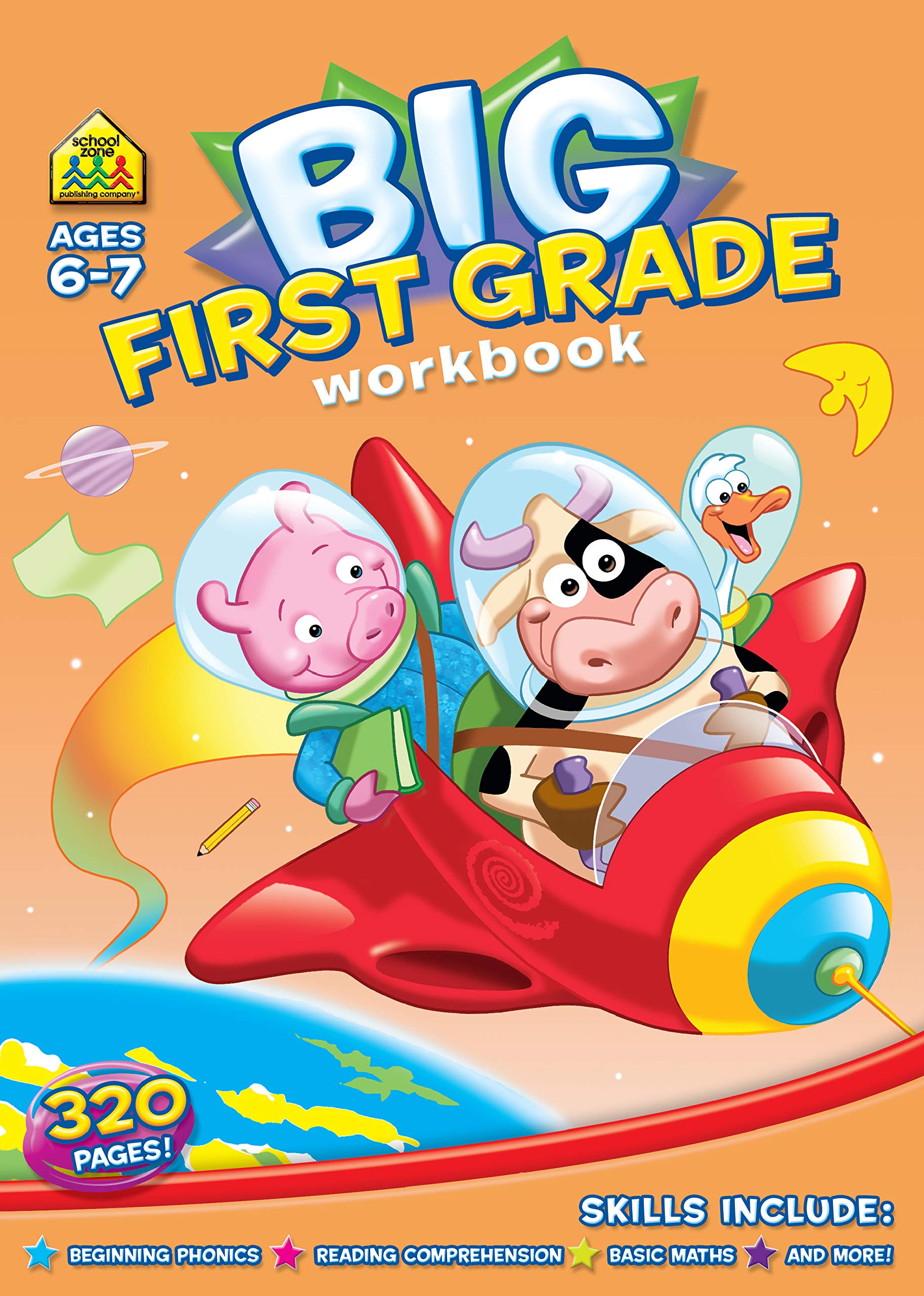 Activity Book : Big First Grade Activity Workbook Ages 67, 1st Grade,