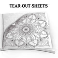 Mandala coloring workbook : Art Therapy Mandala Adult Colouring Book 1 : Adult coloring book with tearout sheets, Mandala magi