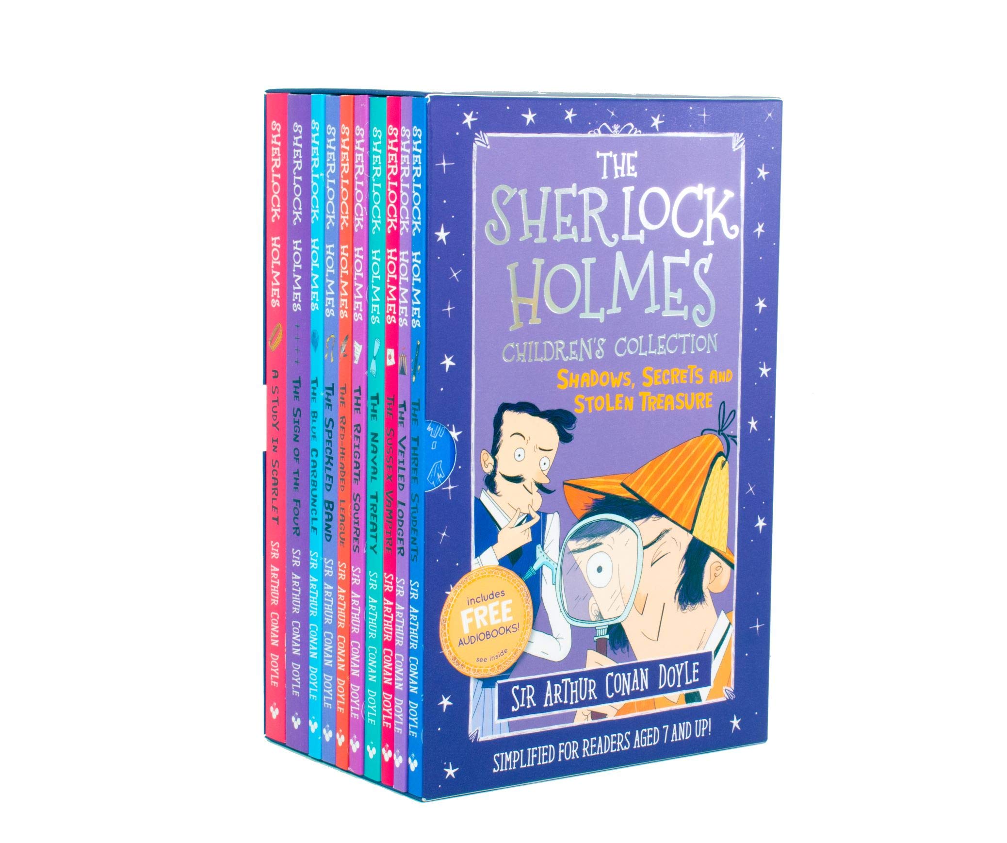 The Sherlock Holmes Childrens Collection: Shadows, Secrets and Stolen Treasure 10 Book Box Set
