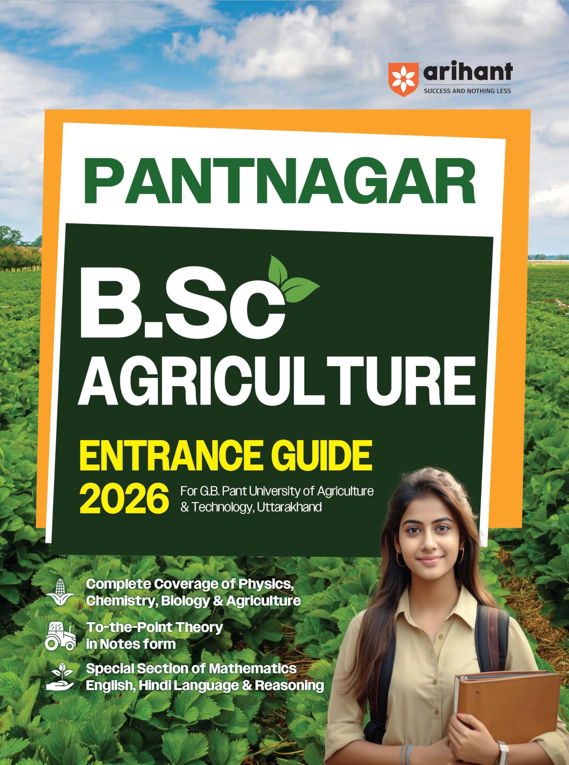Arihant Pantnagar B.Sc Agriculture Entrance Exam Guide 2026 | For G.B. Pant University of Agriculture & Technology, Uttarakhand 