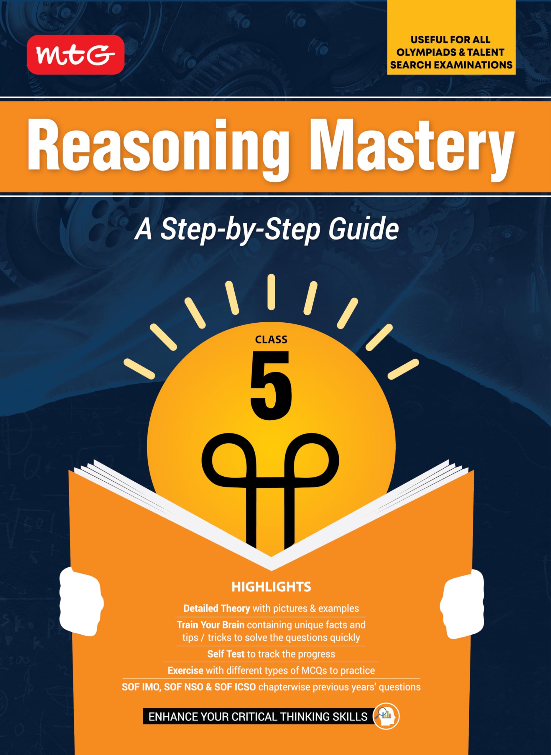 Mtg Class5 Reasoning Mastery Book | A StepByStep Guide | Useful For All Olympiads & Talent Search Exam 202526