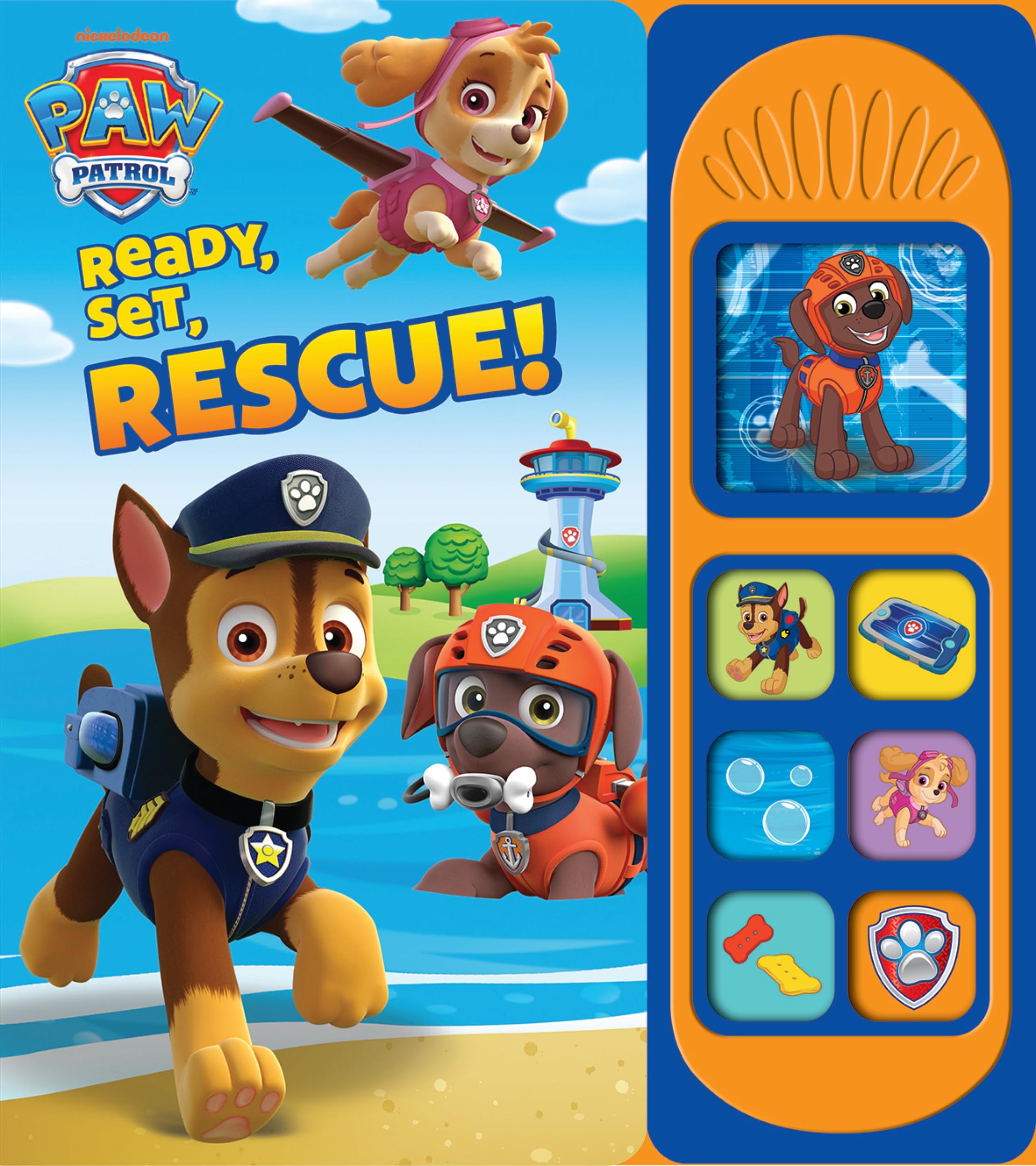 Nickelodeon Paw Patrol Chase, Skye, Marshall, & More. Ready, Set, Rescue  Sound Board Book  PI Kids (PlayASound)