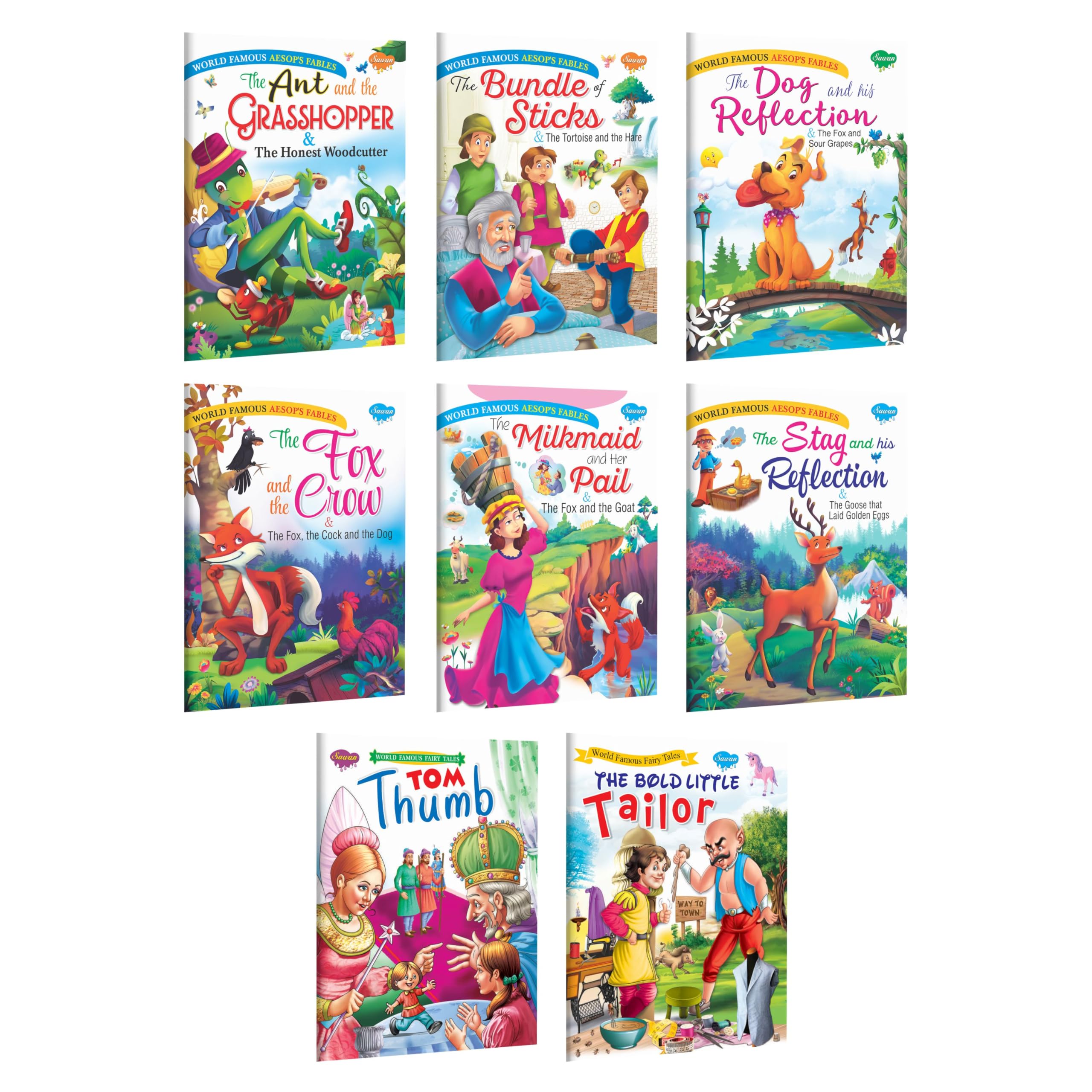 GrandmaS Bag Of Stories | Pack Of 8 Books | Super Jumbo Combo For Collecters And Library Story Books