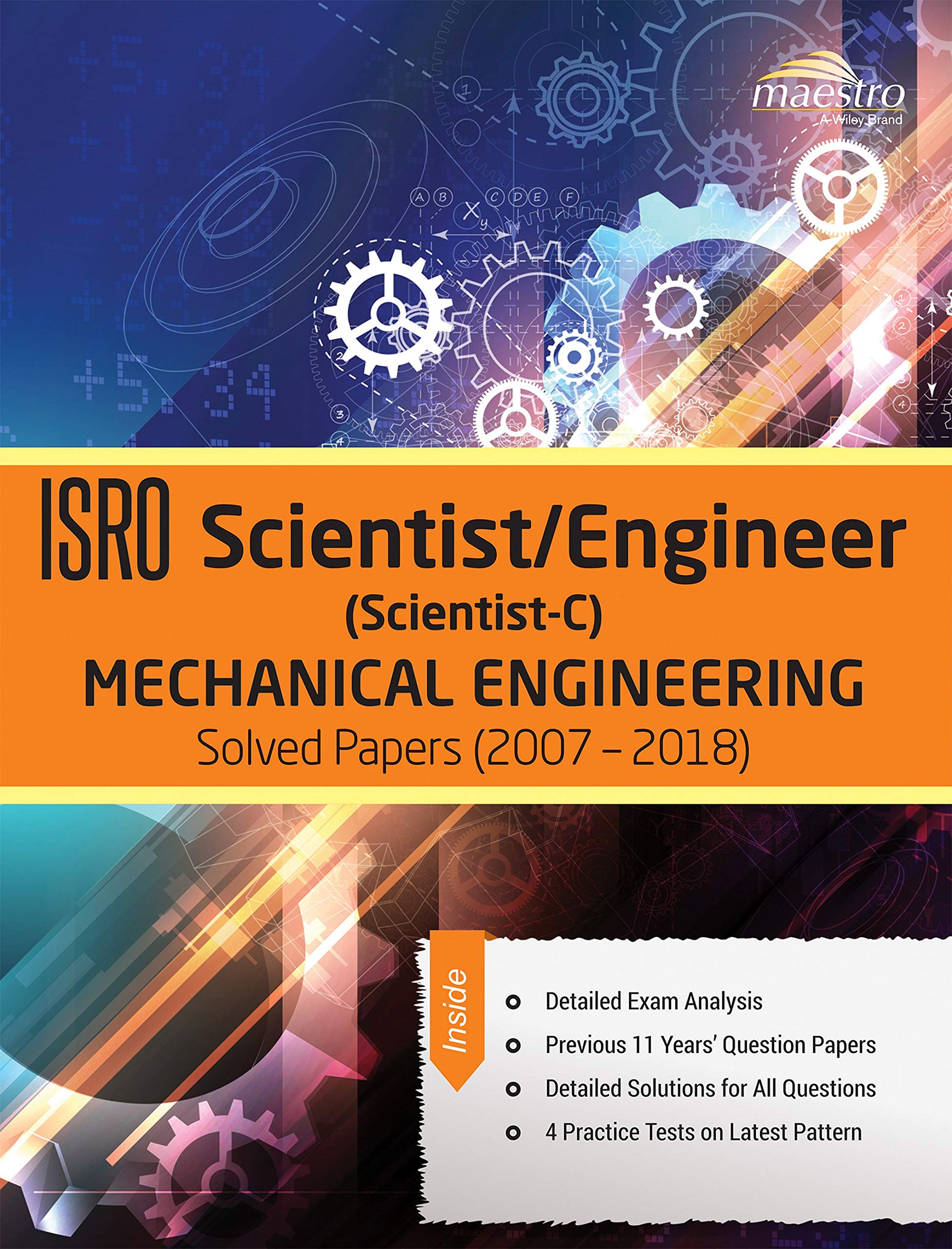 Wileys ISRO Scientist/Engineer (ScientistC) Mechanical Engineering Solved Papers and Practice Test