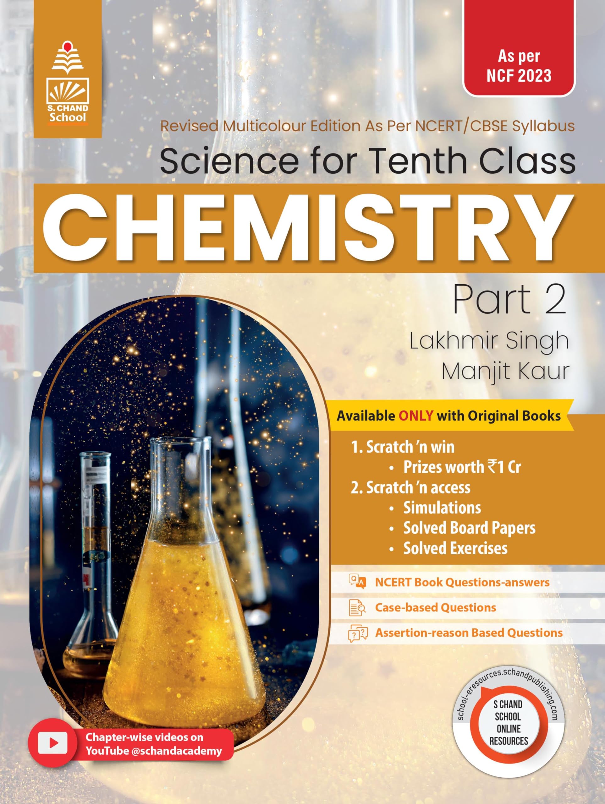 Science for 10th Class Part  2 Chemistry  by Lakhmir Singh, Manjit Kaur (202425 Examination)