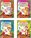 Jumbo Colouring (Set of 4 Books): Gift Set for Children Who Love Colouring, Drawing & Painting | Premium Quality Paper | Colouri