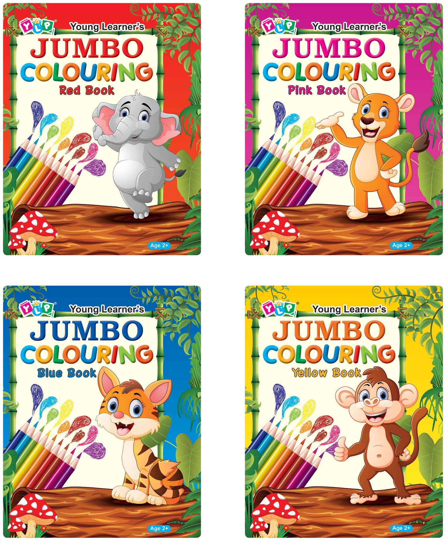 Jumbo Colouring (Set of 4 Books): Gift Set for Children Who Love Colouring, Drawing & Painting | Premium Quality Paper | Colouri