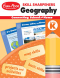 EvanMoor Skill Sharpeners: Geography Grade K Student Edition Supplemental or homeschool Activity Book, Basic Map Skills