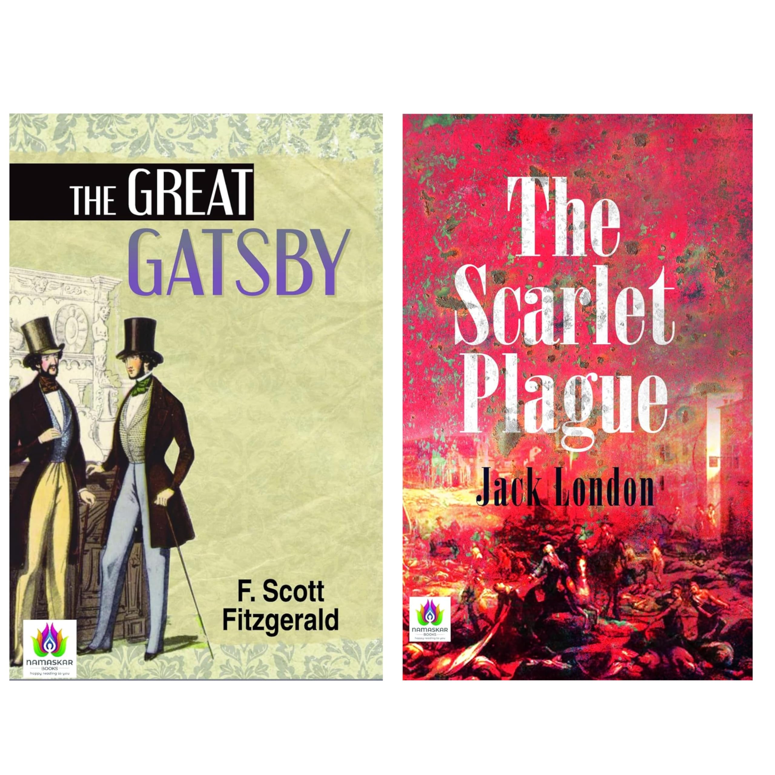 The Best of American Literature | The Great Gatsby + The Scarlet Plague | Set of 2 Books