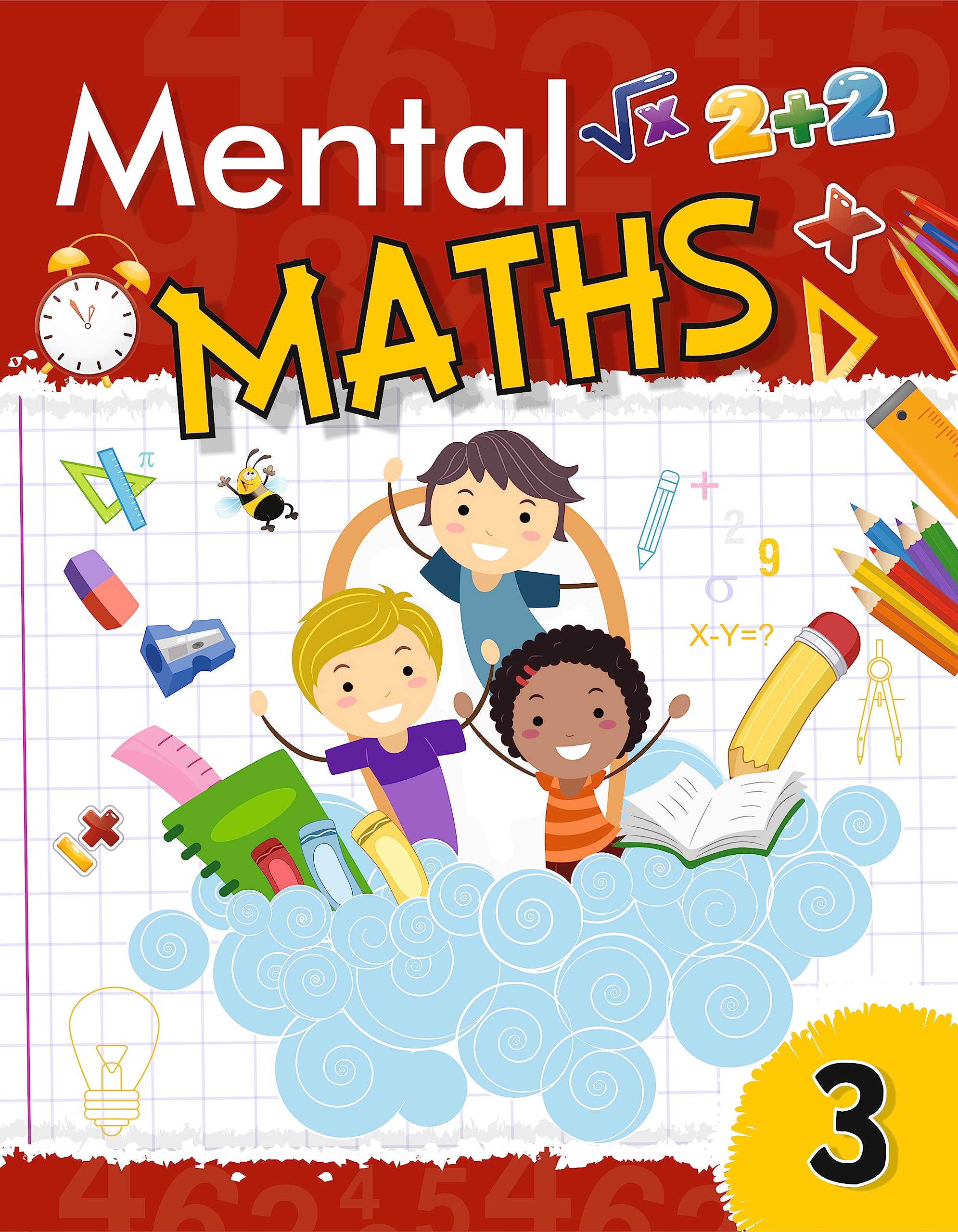 GOLDEN MINDS Mental Maths Level 3 Workbook for Kids  Fun Math Practice to Boost Calculation, Logical Thinking & ProblemSolving