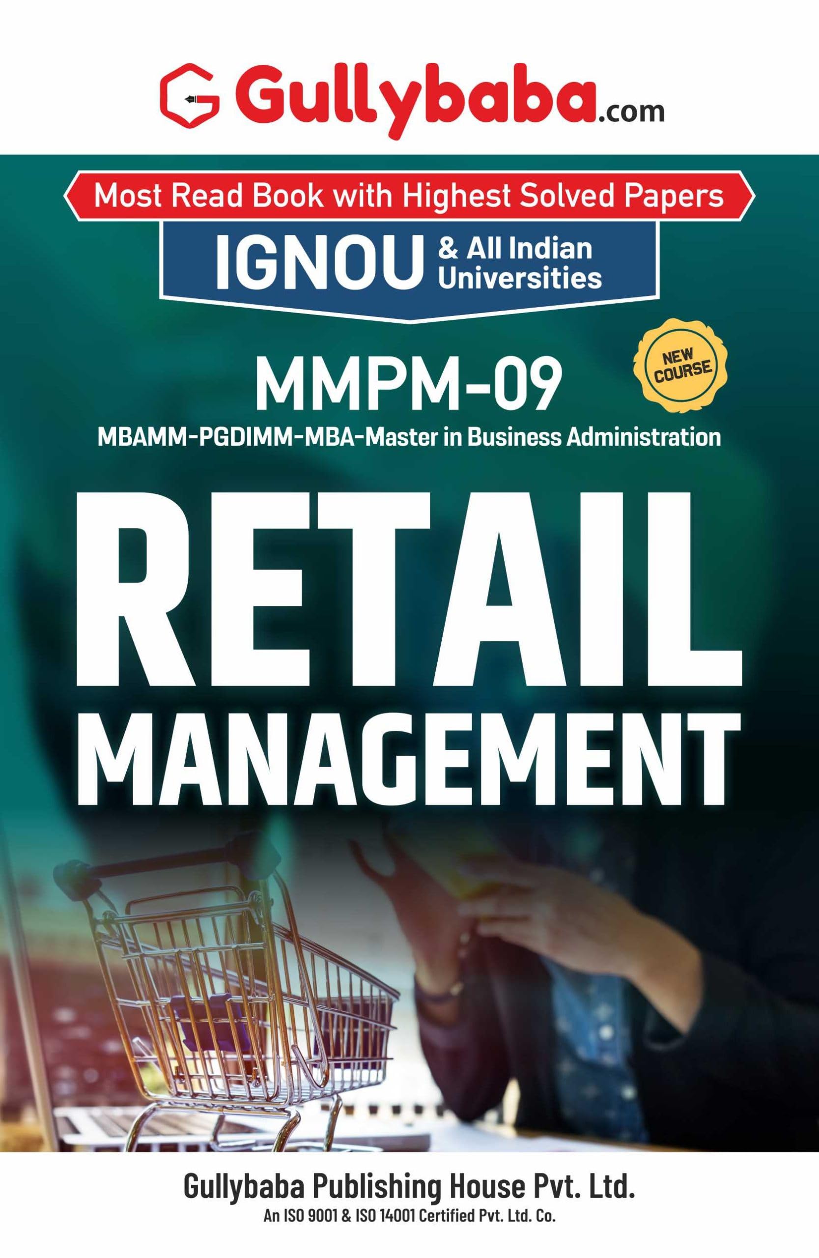 Gullybaba IGNOU MBAMM 4th Sem MMPM09 Retail Management in English