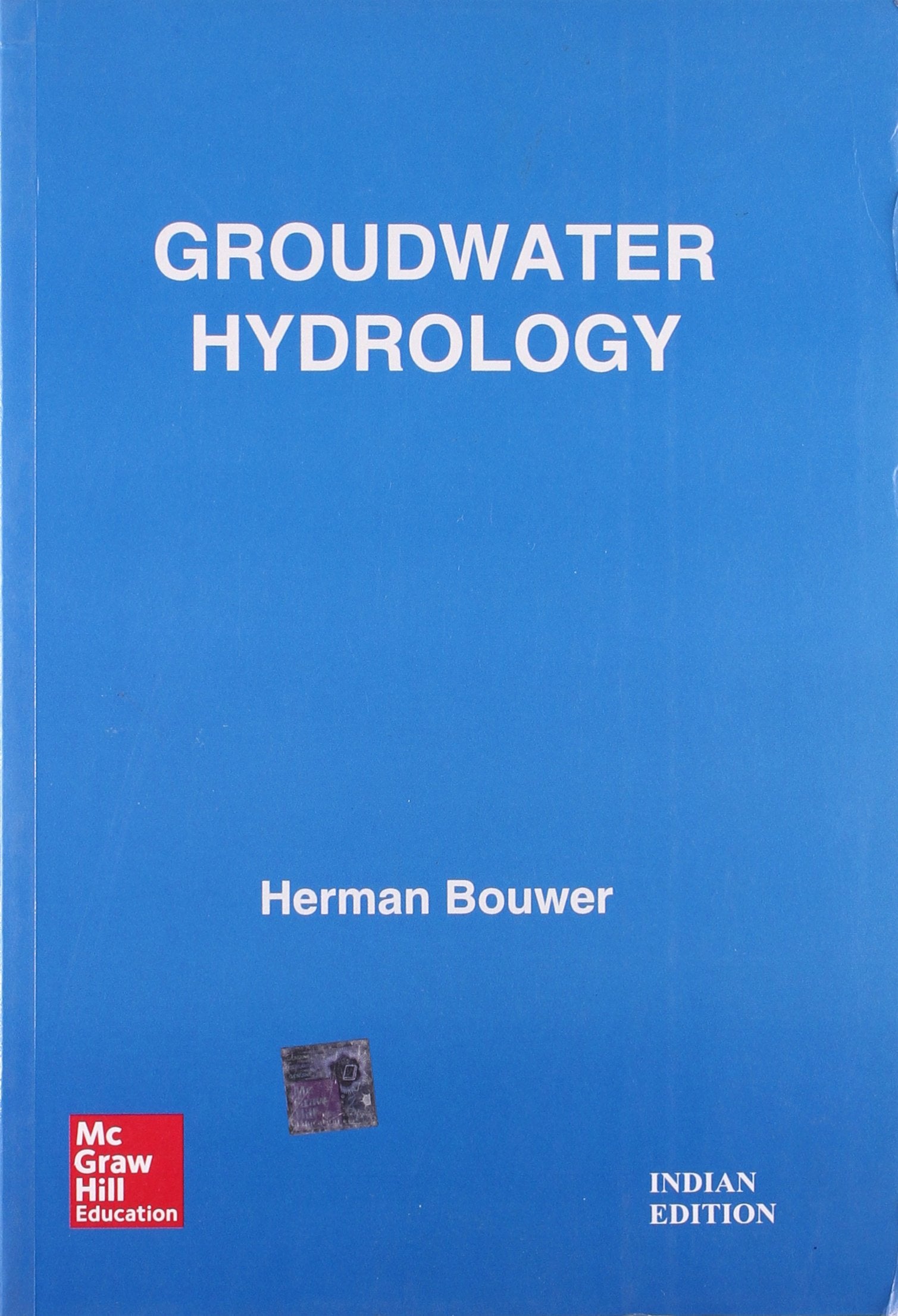 GROUNDWATER HYDROLOGY (PB 2017)