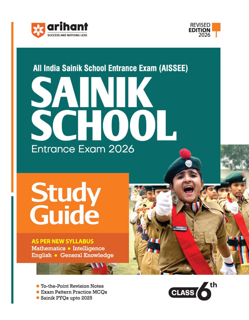 (Old Edition) Arihant Aissee Sainik School Study Guide Class 6Th Entrance Exam 2026 | Complete Coverage Of Maths, Intelligence,E