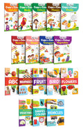 Collection of 17 Colouring and Learning books : My First Book of ABC, Numbers, Fruits, Birds & more and My First Copy to Colour 