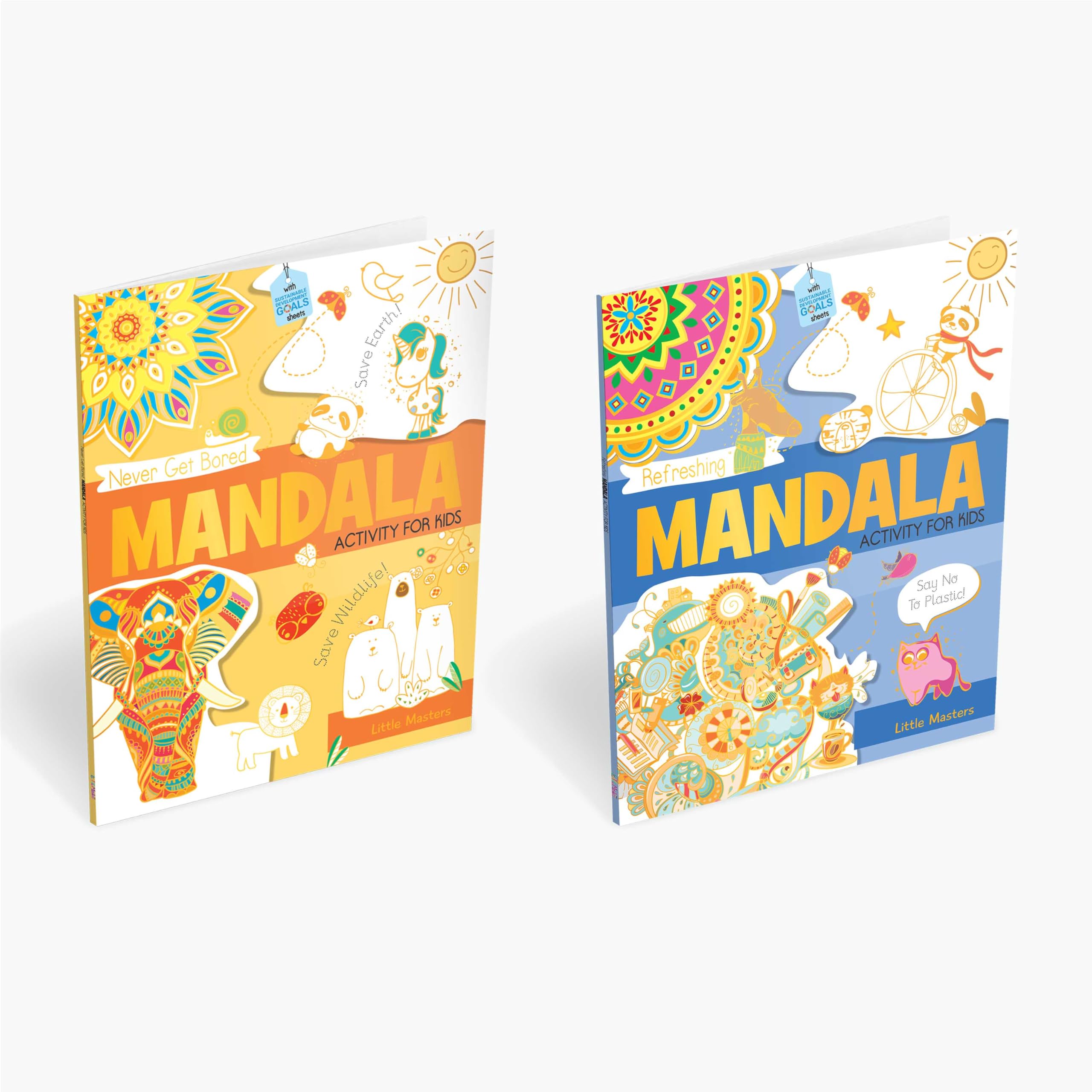 Mandala: Coloring Activity for Kids Combo Pack of 2 Books (M1)
