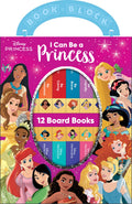 Disney Princess  I Can Be Princess My First Library Board Book Block 12Book Set Teaches Positive Traits Like Caring, Friendlin