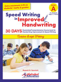 Speed Writing In Improved Handwriting  Cursive Writing  Book A (For Age 69 Years)  Cursive Handwriting Practice Book