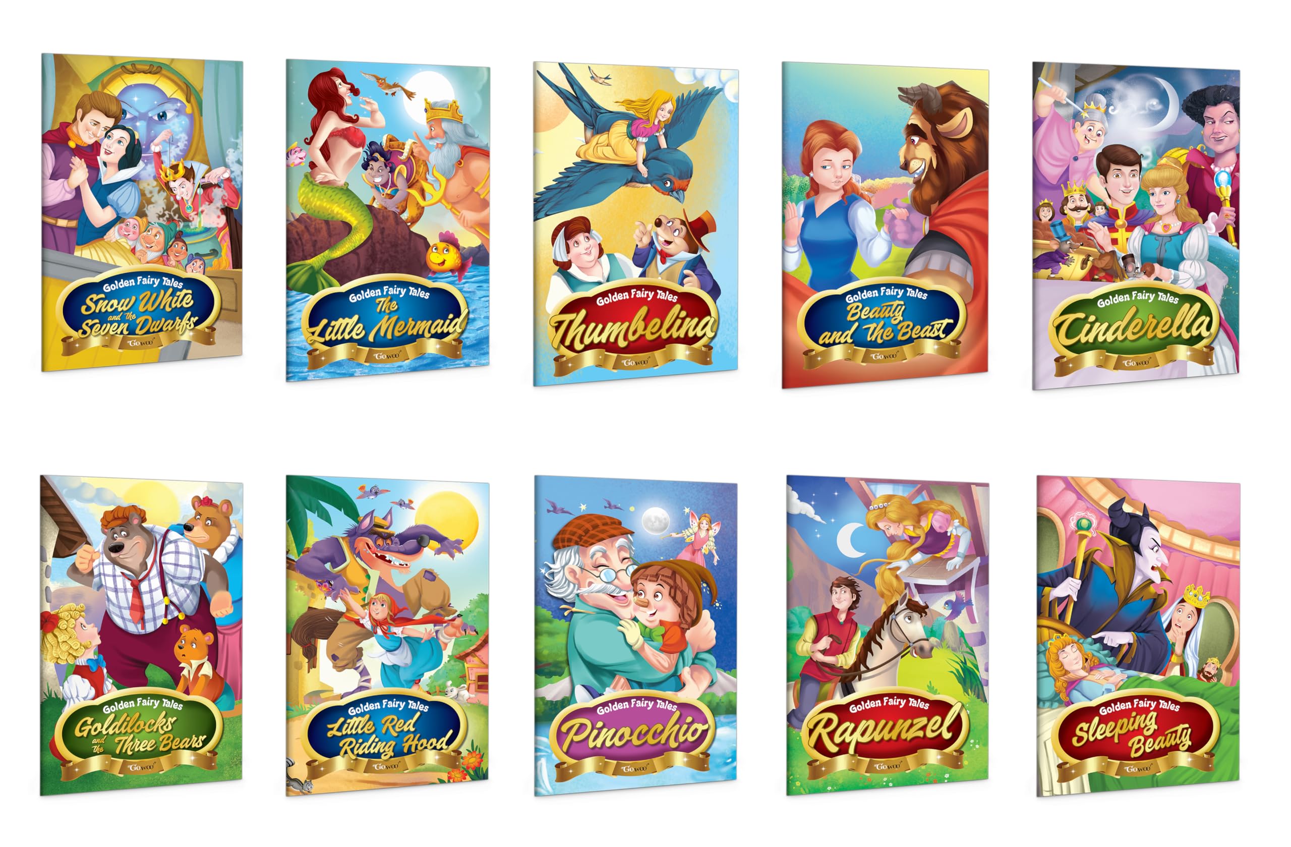 The Collection of Golden Classic Fairy Tales : Pinocchio, Cinderella, Goldilocks and the Three Bears, Rapunzel and more  Childr