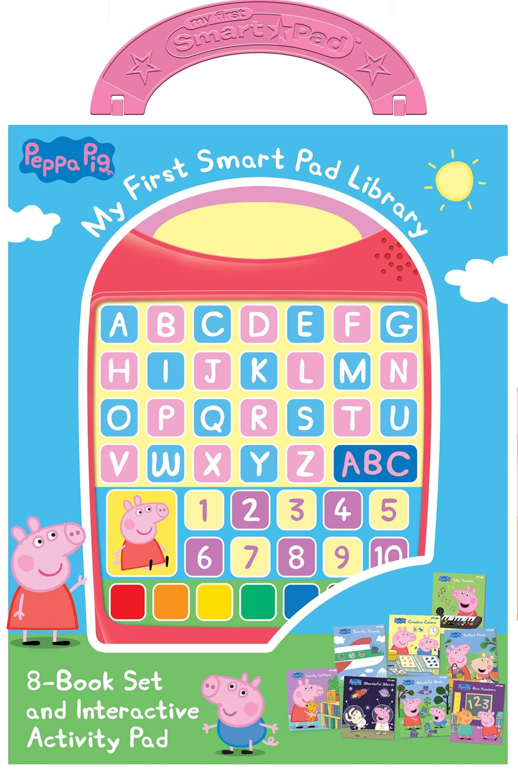 Peppa Pig  My First Smart Pad Library  Interactive Activity Pad and 8Book Set  PI Kids