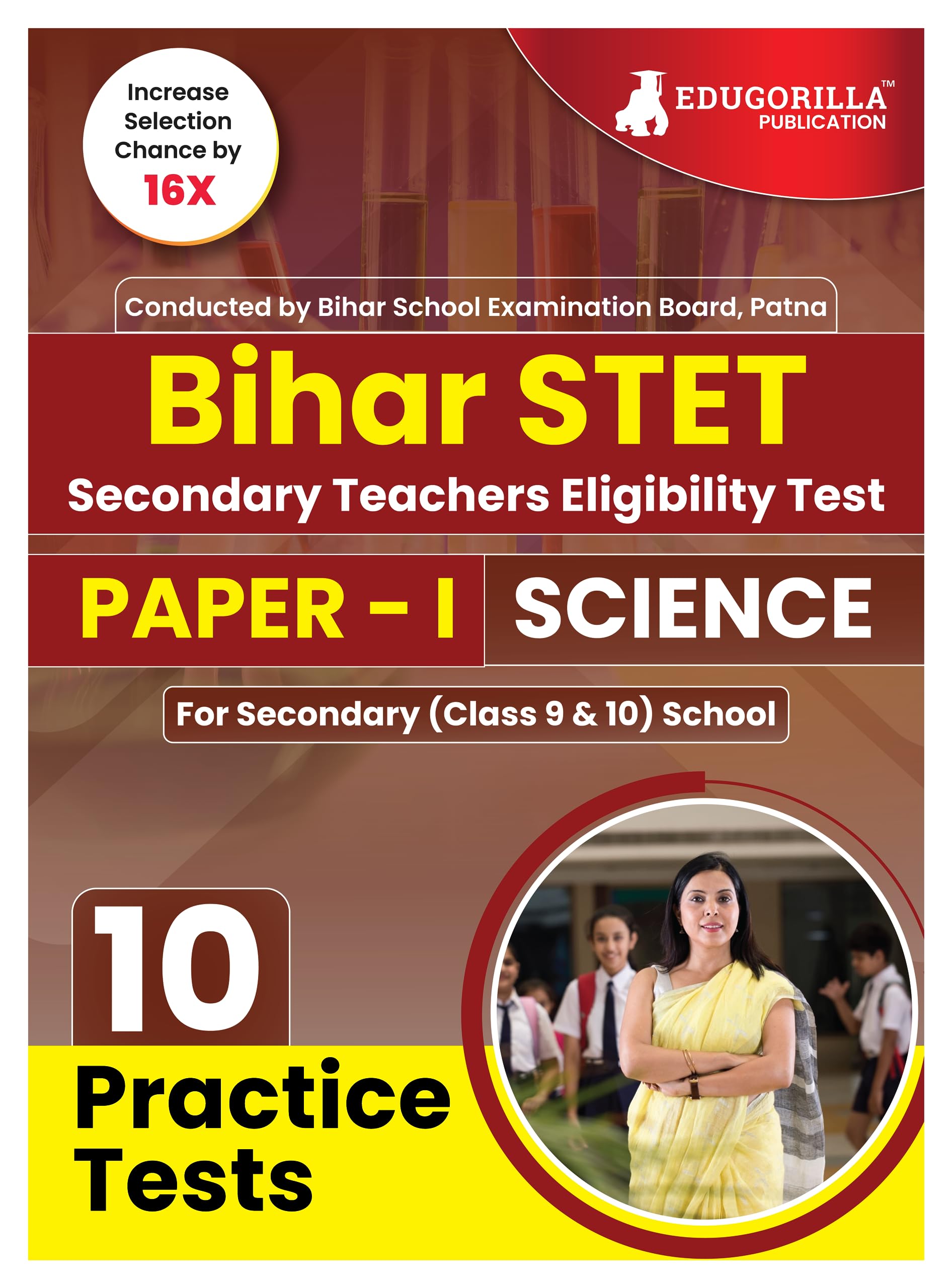 Bihar Stet Paper 1 : Science Book 2024 (English Edition)  Secondary Class 9 & 10  Bihar School Examination Board (Bseb)  10 P
