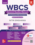 WBCS General Studies Manual (English) 2026 by Nitin Singhania (IAS) | 10th Edition | Solved Previous Years Questions (20152023)