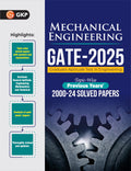 Gkp Gate 2025 : Mechanical Engineering  25 Years TopicWise Previous Solved Papers (20002024)