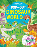 PopOut Dinosaurs World Book For Kids Ages 410 | With 3D Models, Coloring Pages & Bright Stickers | Fun Activity Book For Childr