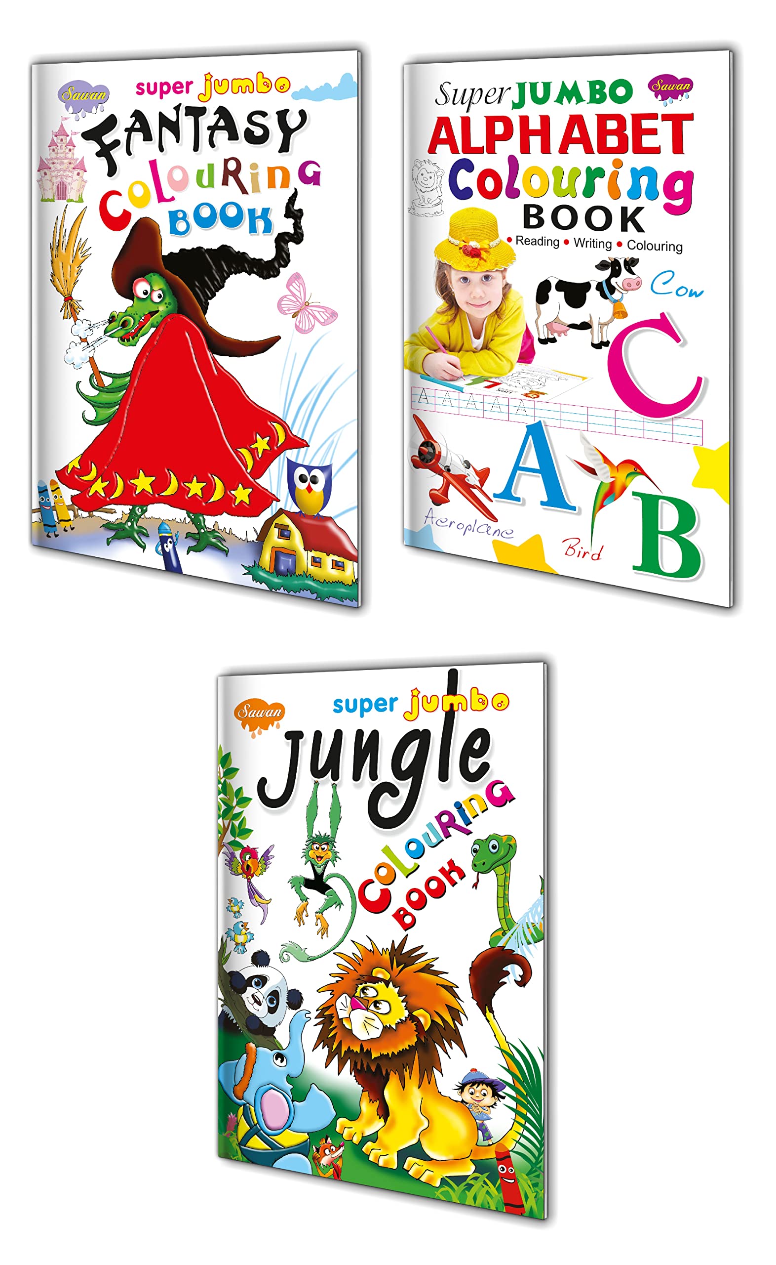 My Big Book Series | Pack Of 3 Books | Super Jumbo Combo For Collecters And Library Colouring Books