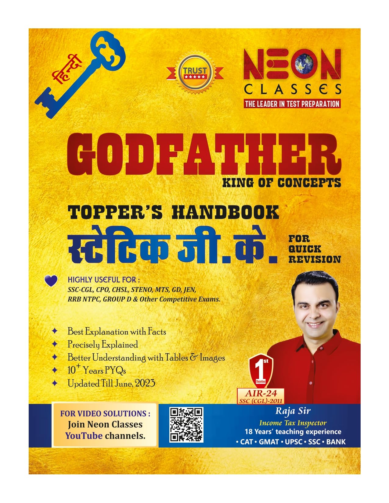 Static G.K. (Hindi) Godfather TopperS Handbook By Neon Classes For All Exams