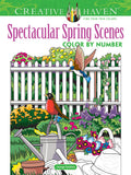Creative Haven Spectacular Spring Scenes Color by Number (Adult Coloring Books: Seasons)