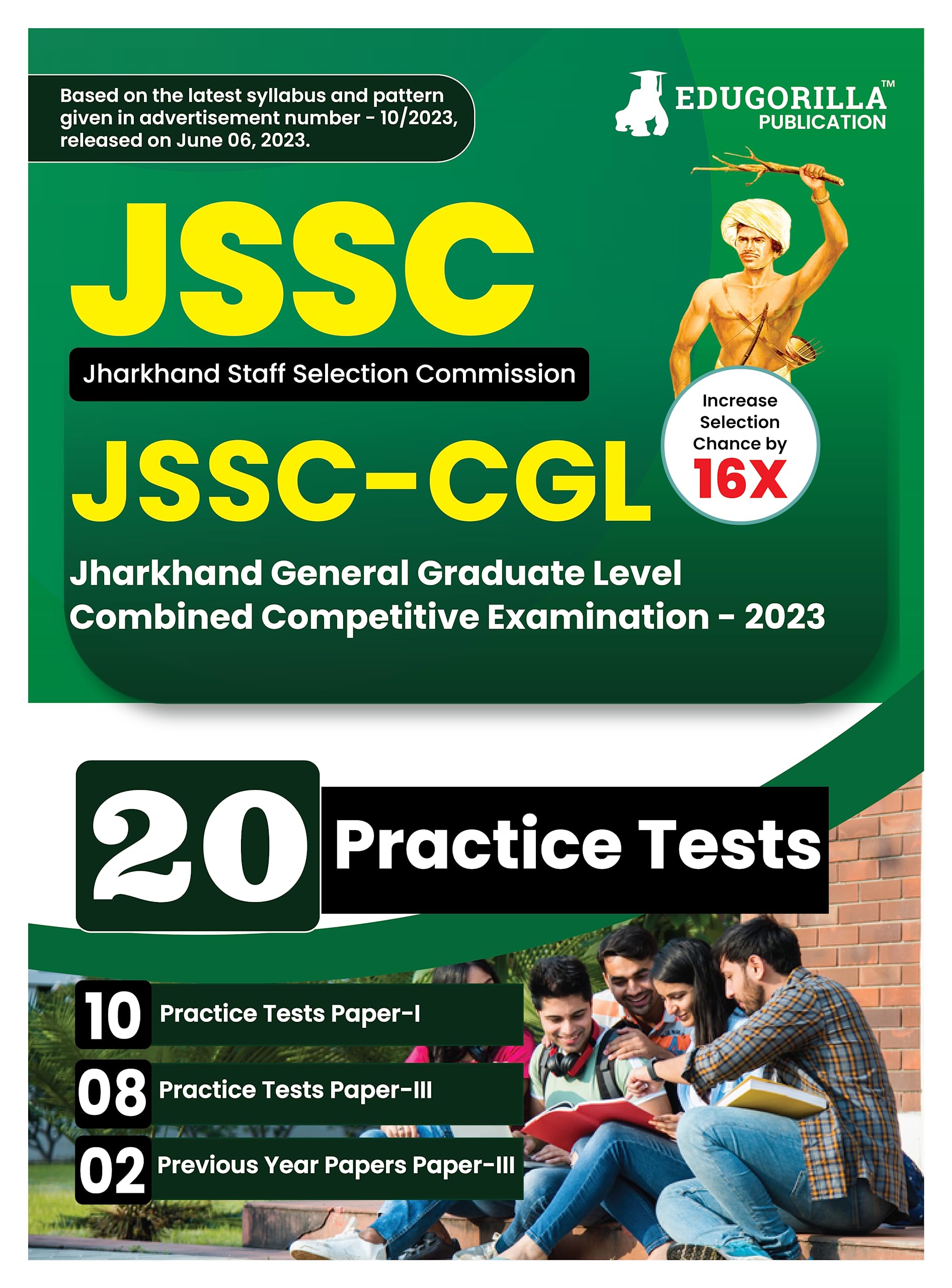 Jssc (Jharkhand Staff Selection Commission)  Cgl Paper I And Iii Book 2024 (English Edition)  18 Practice Mock Tests (Paper I 