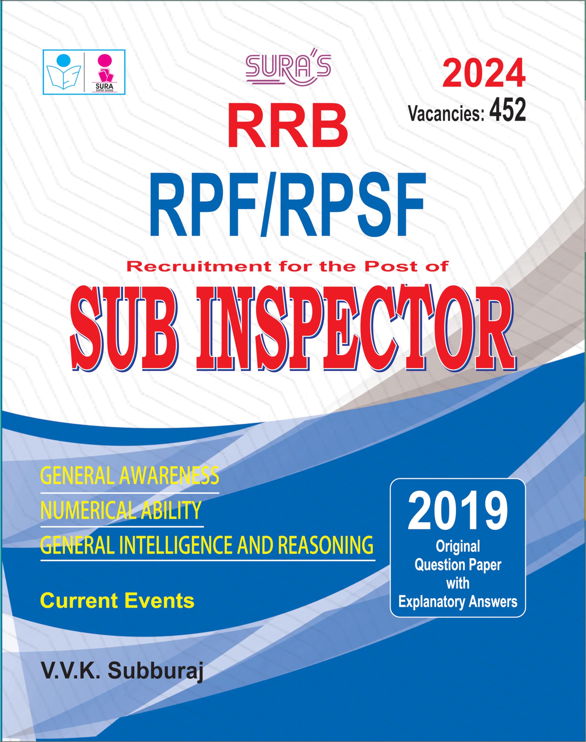 SURAS RRB RPF/RPSF SubInspector Exam Book Guide in English Medium  Latest Updated Edition 2024