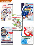 2022 Latest Pharmacy Books Set of 5: (Social Pharmacy, Human Anatomy And Physiology, Pharmaceutical Chemistry, Pharmaceutics, Ph