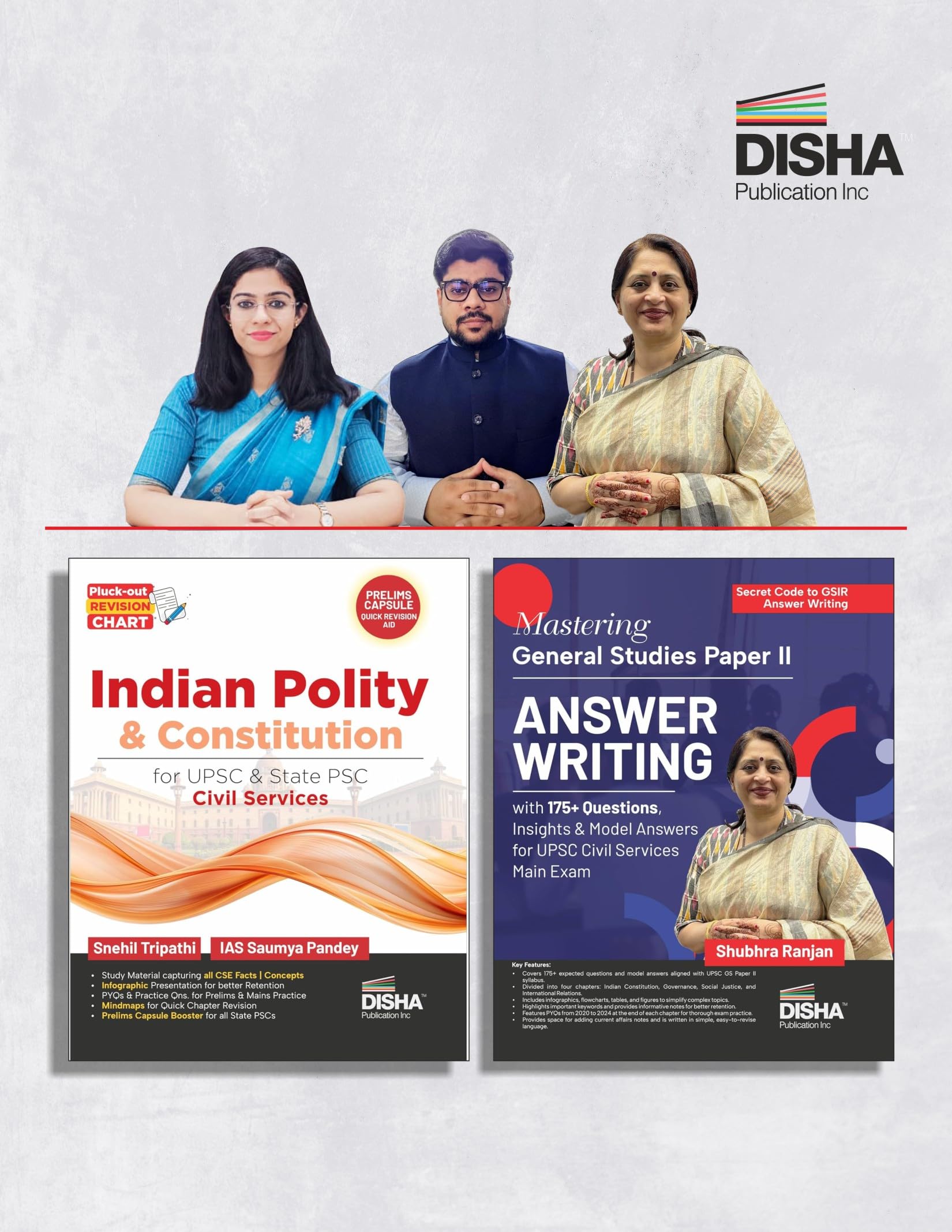 Disha Master Indian Polity & Constitution with Mains Answer Writing for UPSC & State PSC Civil Services 2026 | Mind Maps, Infogr