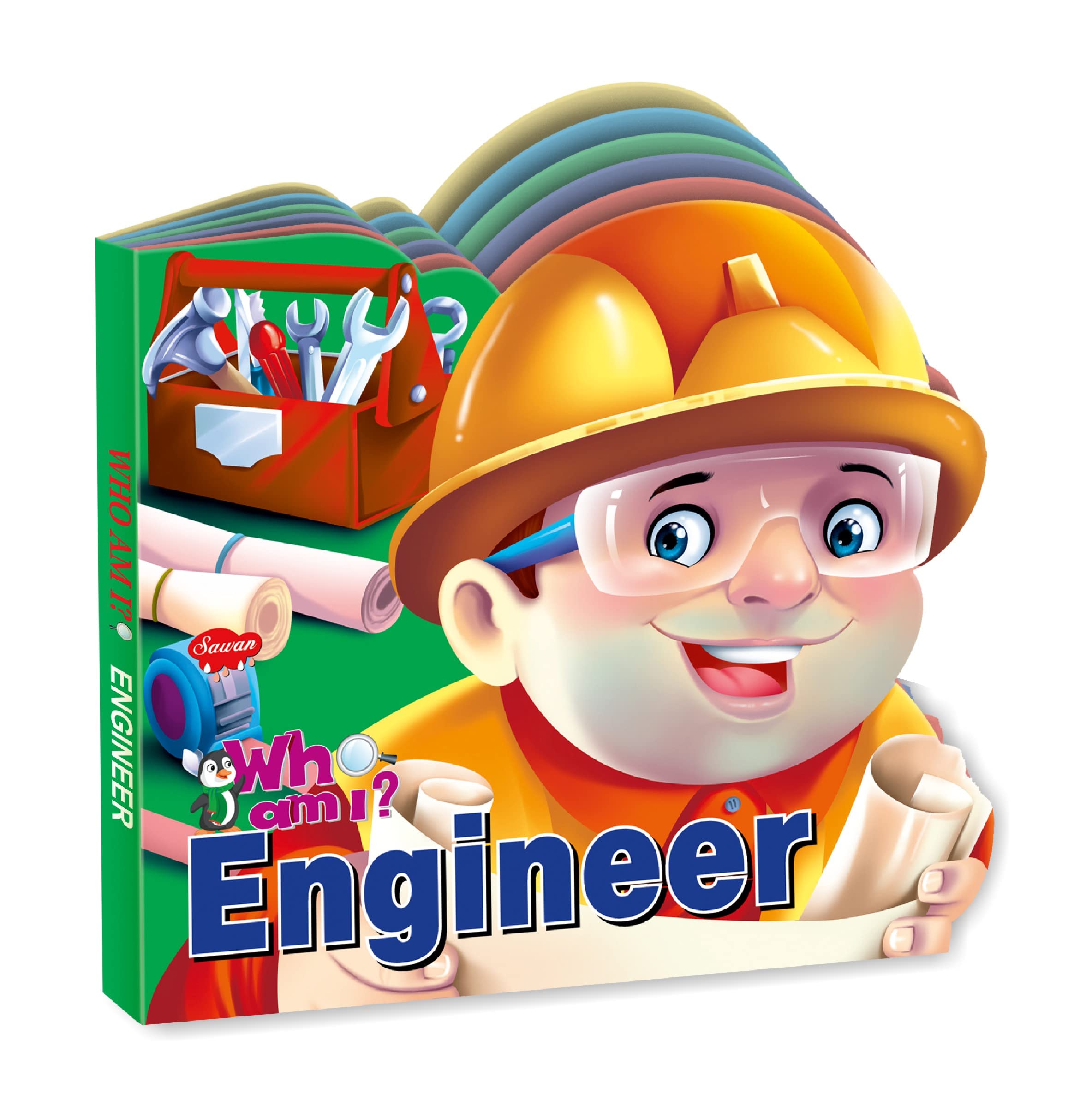 Sawan Presents Who Am I Engineer | DieCut Shape BoardBook