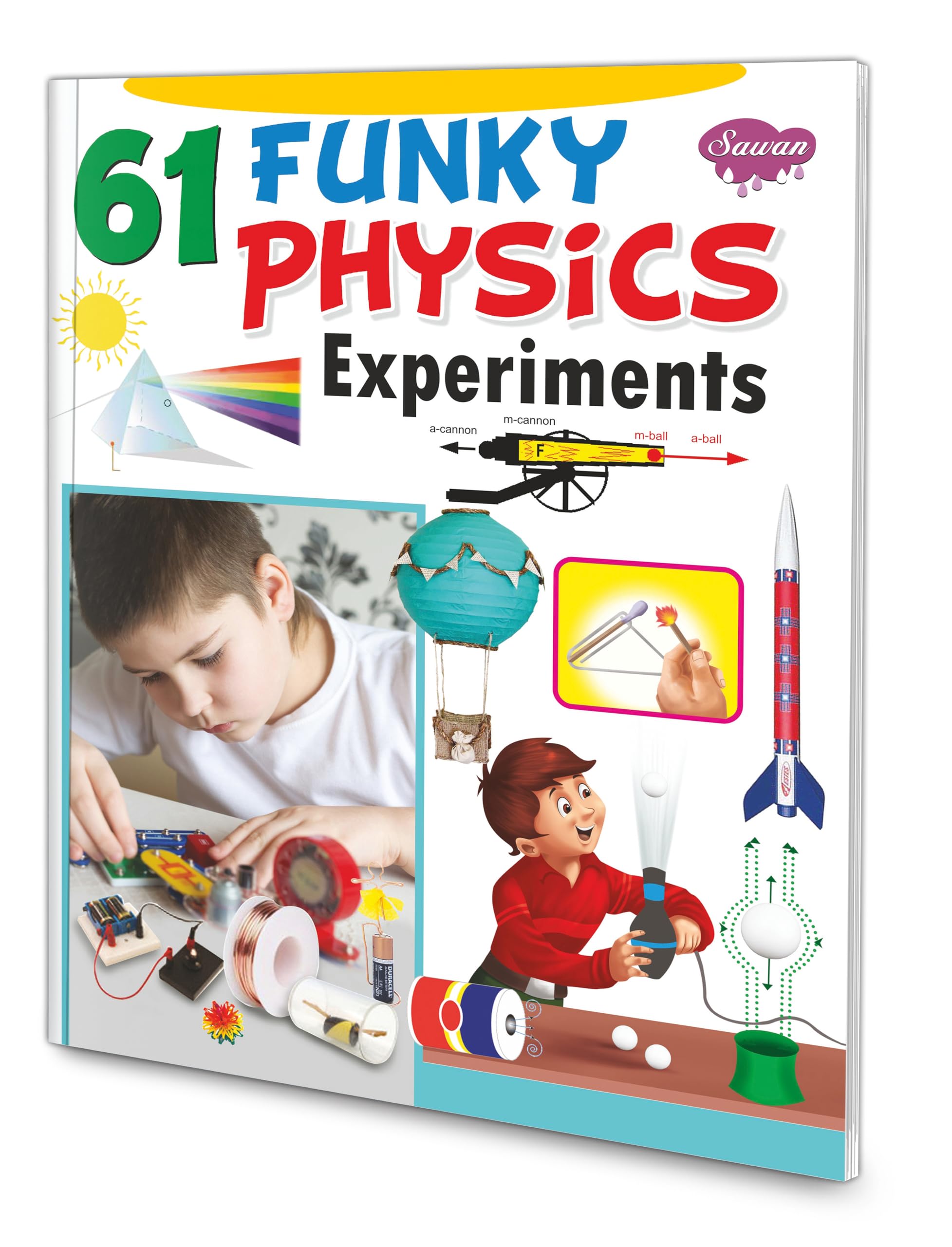 61 Funky Physics Experiments (Four Colour) [Paperback] Sawan