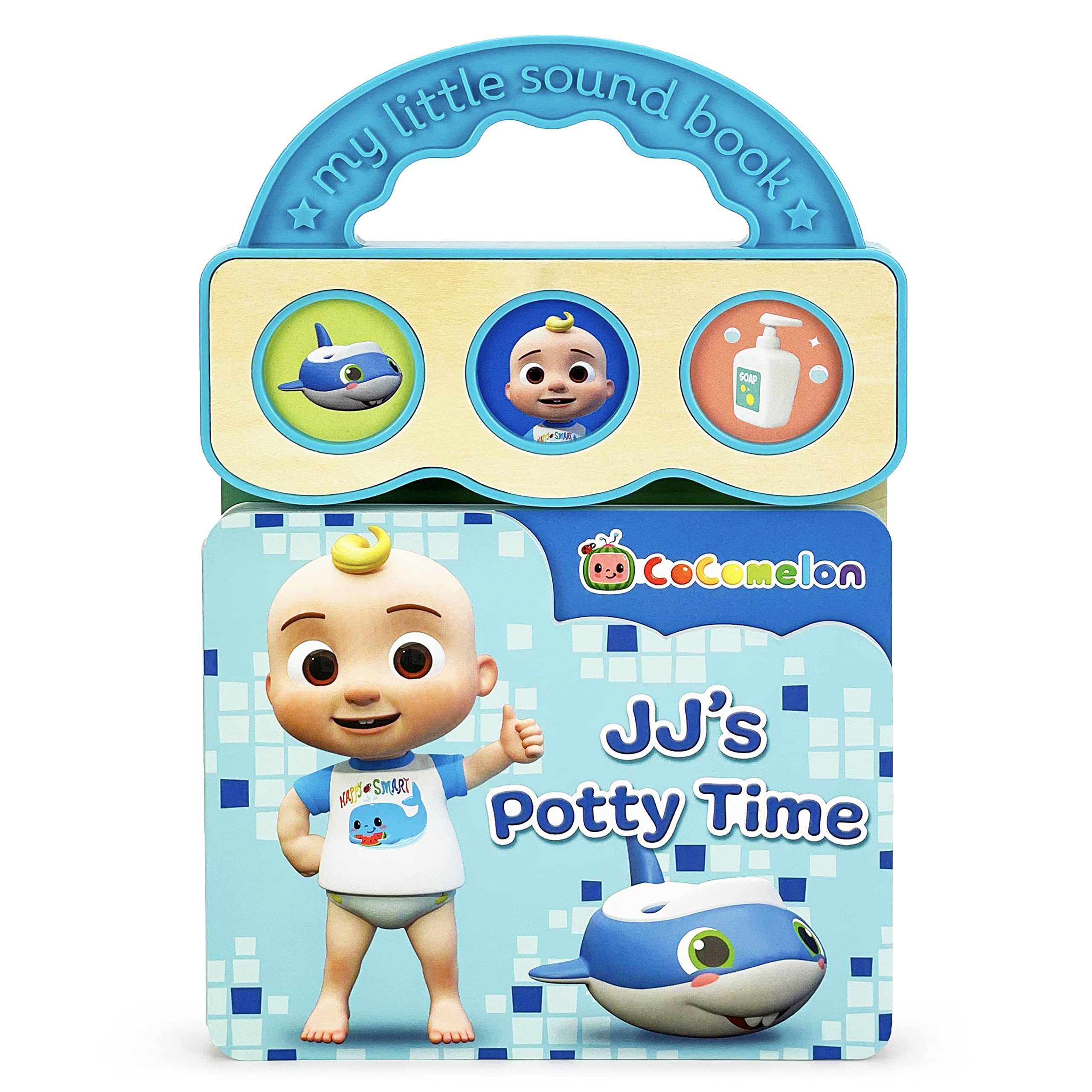 Cocomelon JJs Potty Time 3Button Potty Training Sound Board Book