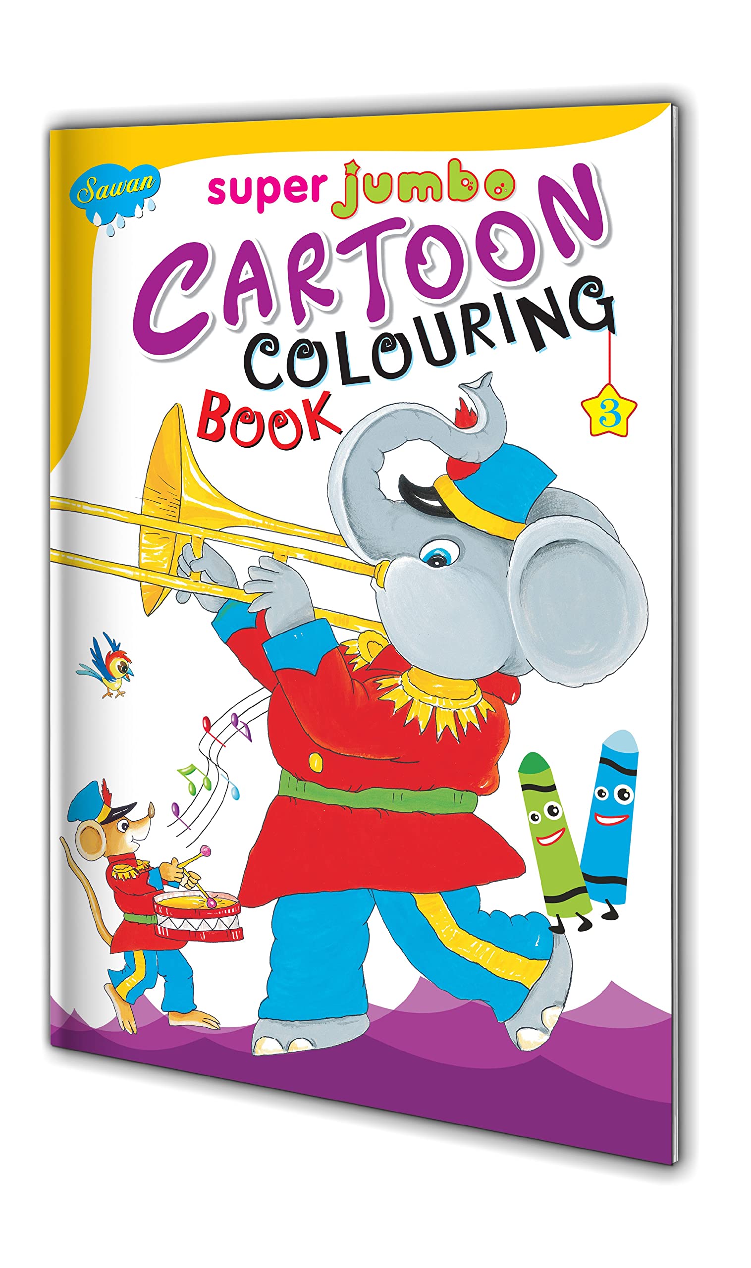 Super Jumbo Cartoon Colouring Book3 By Sawan