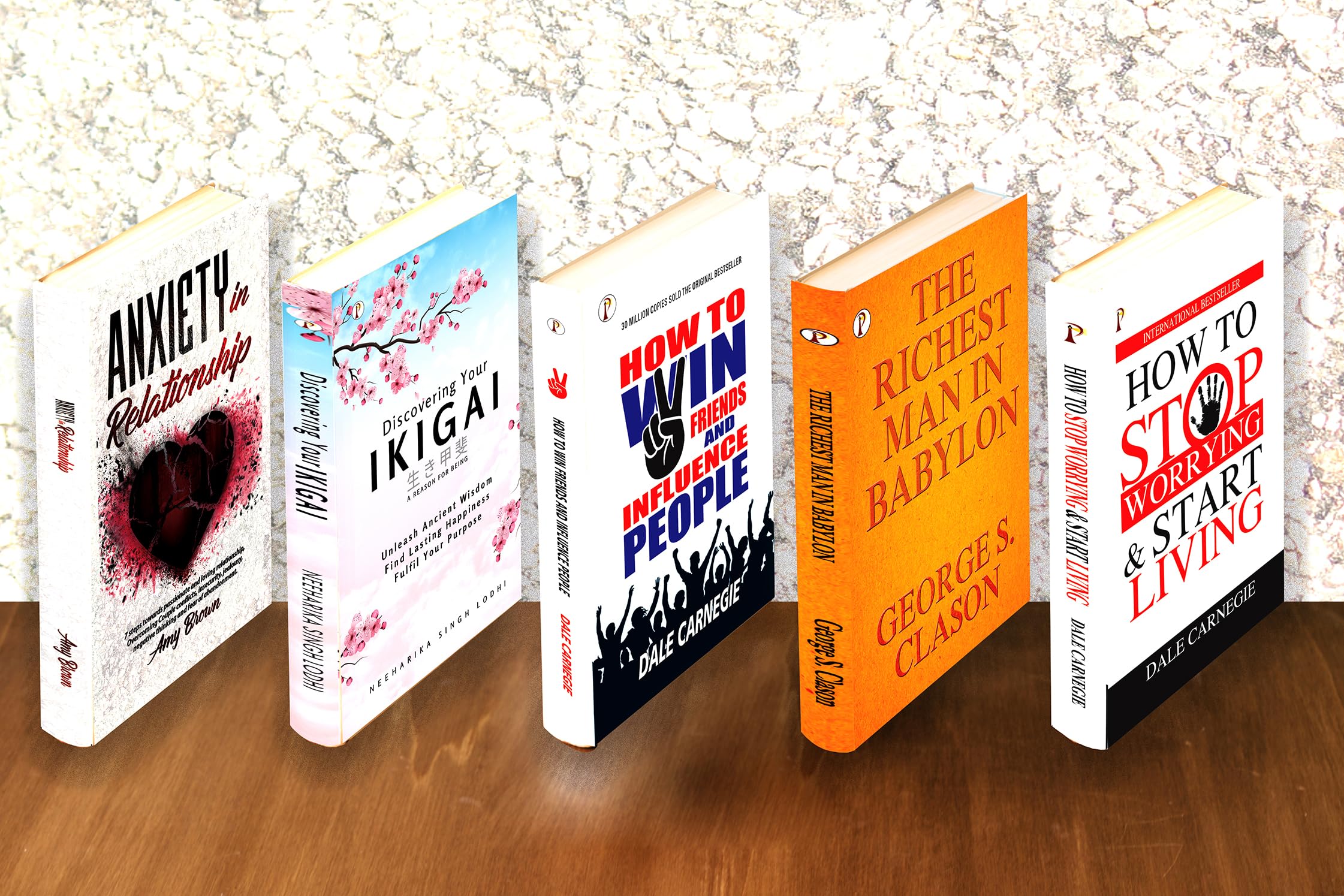Discovering Your Ikigai + Richest Man In Babylon + Anxiety in Relationship + How to Stop Worrying & Start Living + How to Win Fr