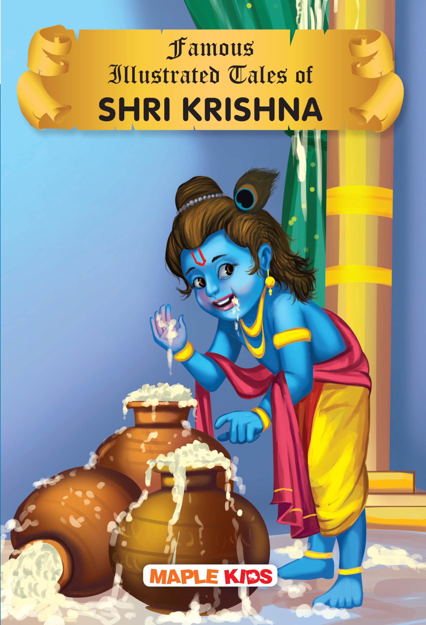 Krishna Tales (Illustrated)  Story Book for Kids  Short Stories for Children  English Stories with Colourful Pictures  Bedti