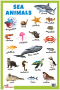 Sea Animals  Thick Laminated Primary Chart