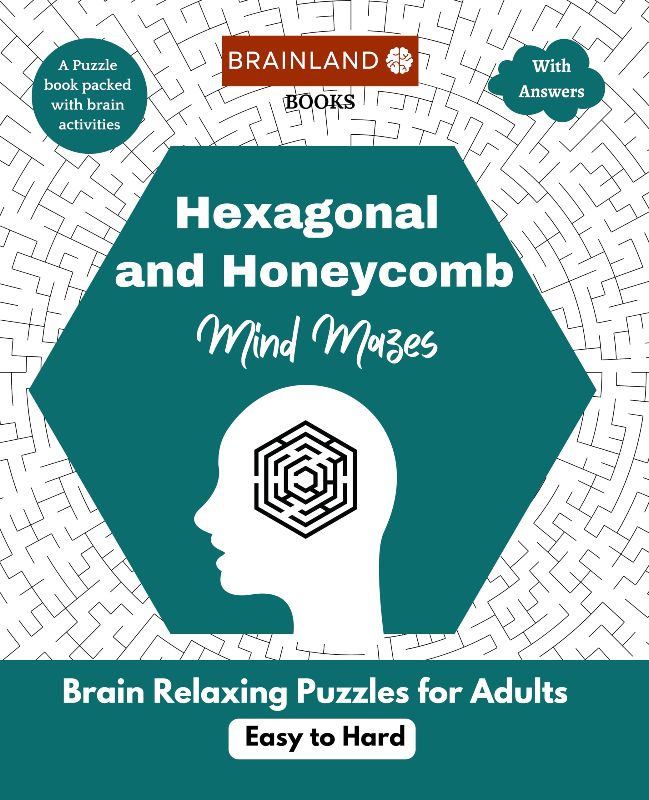 Hexagonal And Honeycomb Mind Mazes  Brain Relaxing Puzzles For Adults