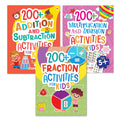 Activity Books for Kids (Set of 3 Books)  600+ Maths Activities for Children  Addition, Subtraction, Multiplication, Division,